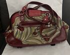 (As Is) Marc Chantal Leather Ladybug Tapestry Braided Strap Shoulder Purse