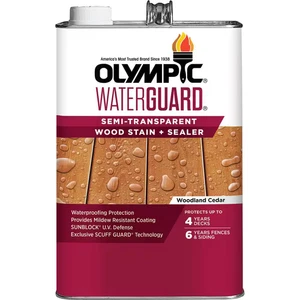 Waterguard 1 Gal. Woodland Cedar Semi-Transparent Wood Stain and Sealer - Picture 1 of 12