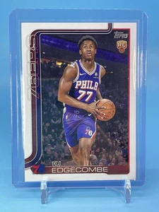 2025-26 Topps Flagship ~ VJ EDGECOMBE ~ RC #203 ~ Philadelphia 76ers 🔥 - Picture 1 of 11