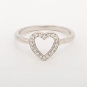 Tiffany Sentimental Heart diamond Ring Pt950 2.8g - Picture 1 of 4