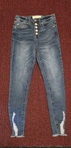 Indigo Rein Distressed Jeans Size 10 Girl's - Picture 1 of 2