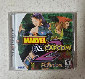 SEGA DREAMCAST CAPCOM MARVEL VS CAPCOM 2 GAME CIB RARE! AUTHENTIC TESTED DC MVC2