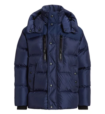 Ralph Lauren RLX Water Repellent Down 700 Fill Hooded Blue Jacket XL - Image 1 of 4