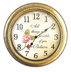 Batteriebetriebene Wanduhr - Alles ist möglich wenn man glaubt - Bild 1 von 1