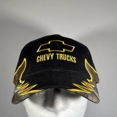 Outdoor Cap Chevy Trucks Black, Yellow & Camo Strap Back Hat - Image 1 of 4
