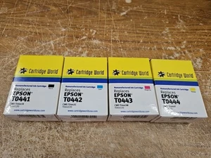 Cartucho de tinta de repuesto para Epson 44 paquete de 4 nuevo sellado T0441 T0442 T0443 T0444 - Imagen 1 de 6