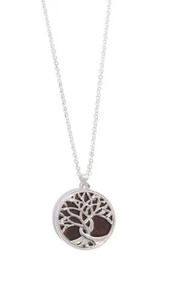 Paparazzi Nordic Nuance Brown Shell Tree of Life Necklace - Image 1 of 2