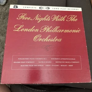 FIVE NIGHTS WITH THE LONDON PHILHARMONIC ORCHESTRA 5 VINYL LP BOX SET SOMERSET - Picture 1 of 6