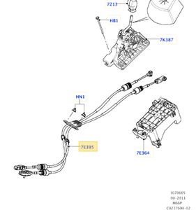 Genuine Range Rover Evoque mk1 Gear Lever Change Control Cable Selector Linkage - Picture 1 of 6