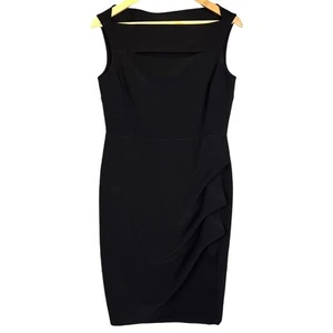Frank Lyman Design Corporate Dress size 12 Black Stretch Comfort Evening Cut Out - Picture 1 of 12