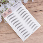  2 Pcs Artificial Eyebrow 3d Stickers Black Eyebrows Tools Trimming