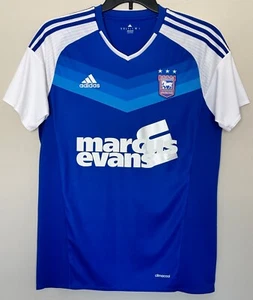 Camiseta de fútbol Adidas del club de fútbol IPSWICH TOWN para hombre talla mediana camisa azul - Imagen 1 de 6