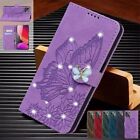 Butterfly Diamond Wallet Cover Case For 11 12 13 14 Pro Max XR XS 7 8 SE