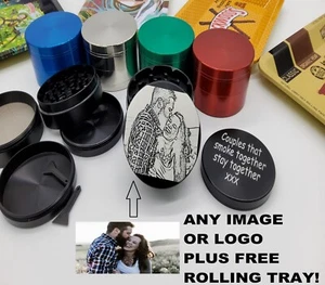 Brecher Grinder Zerkleinerer Krümel Kräuter Papa Geschenk Freund Gravur Weihnachten Sohn - Bild 1 von 7