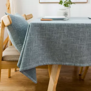 Square Plain Tablecloth Solid Table Cover Dinning Room Banquet Party Home Decor - Picture 1 of 21
