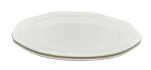 Juego de 2 platos de cena blancos antiguos de porcelana de hueso Mikasa - Imagen 1 de 4