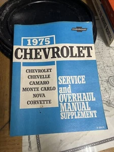 1975 Chevrolet Service and overhaul manual supplement CORVETTE CAMARO CHEVELLE - Picture 1 of 2