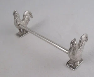 IRISCHER STERLINGSILBER MESSERREST FIGUR HAHN - Bild 1 von 8