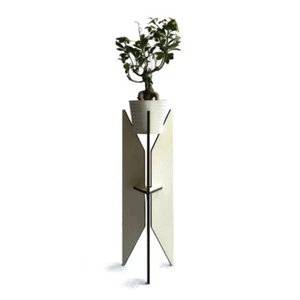 Modern Tripod Wood Plant Stand Alone & Stylish Tealight Candle Flowerpot Holder - Picture 1 of 5