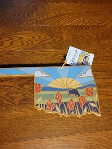 Totally Bamboo Oklahoma State Cutting Serving Board By Summer Stokes - Picture 1 of 4