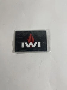 Israel IWI PVC Patch Israeli Weapons Industries Logo Galil UZI Tavor Jericho Blk - Picture 1 of 3