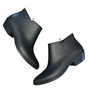 Sam Edelman Petty Rain Black Short Heeled Rain Booties Boots Women’s US 8 - Picture 1 of 9