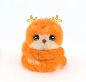 Pomsies Poos Dash (Reindeer) Series 1 Plush Toy with Clip, Toy Stocking Stuffer - Picture 1 of 3