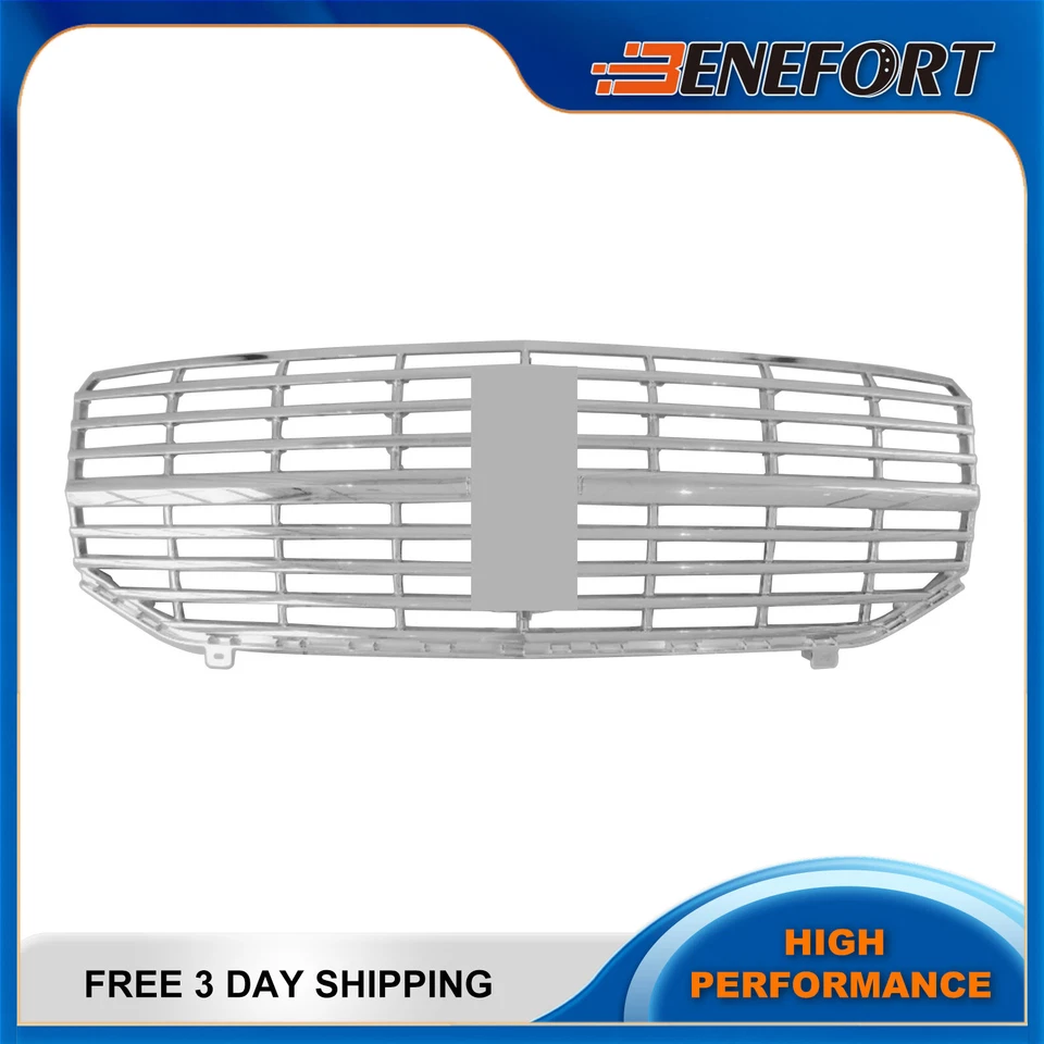 Rejilla superior del radiador delantero compatible con Lincoln Navigator 7L7Z-8200-A 2007-2014 cromada Foto 1 de 3