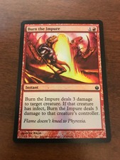 Magic the Gathering Foil Burn the Impure (Mirrodin Besieged) 