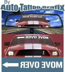 MOVE OVER DECAL STICKER GREAT FOR YOUR RIDE RALLY DRIFT MOTORSPORT JDM EDM USDM - Bild 1 von 2
