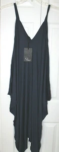 NWT BACI Italian Trapeze V-Neck Jumpsuit Knit Dress Womens One Size ~ Retail $72 - Afbeelding 1 van 4