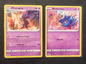 Mismagius 059/189 & Misdreavus 058/189 Pokemon card Astral Radiance NM - Picture 1 of 1