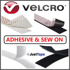VELCRO® HOOK and LOOP SELF ADHESIVE VELCRO & SEW STITCH ON VELCRO Sticky Strips