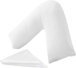 MH Traders Soft Support V Pillow with Pillowcase 1 Count (Pack of 1) 