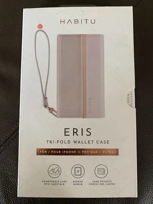 Habitu Eris Tri-Fold Wallet Phone Case for iPhone 11 PRO MAX / XS MAX Pink Rose - Image 1 of 4