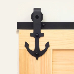 1.6M/1.8M/2M/2.4M/2/6M/2.8M/3M/3.2M/3.4M/3.6M/4M Anchor Style Barn Door Hardware - Picture 1 of 7