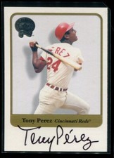 2001 Greats of the Game Autographs #66 Tony Perez - Cincinnati Reds - 774 - 🔥⚾