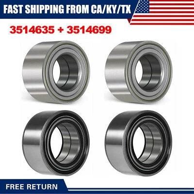 4x Cojinetes de rueda delanteros y traseros para Polaris Ranger 4x4 900 diésel tripulación 2012-2015 Foto 1 de 4