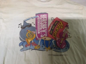 Vintage 1990 Hershey Schokolade T-Shirt Retro klassisch gebraucht - Bild 1 von 6