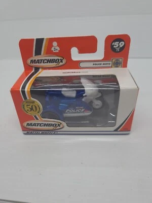 Matchbox 2001 MB #59 Police Moto 50th Anniversary New 96829 VINTAGE MOTORBIKE  - Image 1 of 4