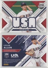 2019 Elite Extra Edition USA National Team Materials Black /499 Logan Allen