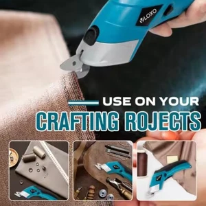 Cortadora de tela de cuero tijeras de mano recargables eléctricas 110-240 V - Imagen 1 de 11