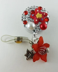 Red Sea Star  Retractable Badge Reel Name ID Holder Brand New - Picture 1 of 1