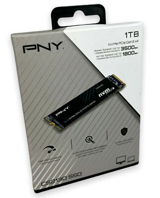 PNY CS2130 1TB M.2 NVMe Interne SSD bis zu 3500 MB/s M280CS2130-1TB-RB NEU OVP - Bild 1 von 2