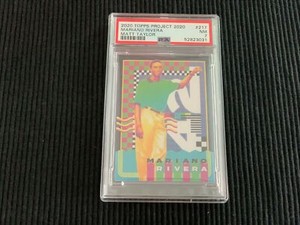 2020 TOPPS PROJECT #217 MARIANO RIVERA / MATT TAYLOR *PSA 7 NM*  YANKEES