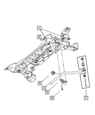 CHRYSLER OEM 00-10 Barra Estabilizadora de Neón Componentes-Eslabón Estabilizador 5272324AC Foto 1 de 4