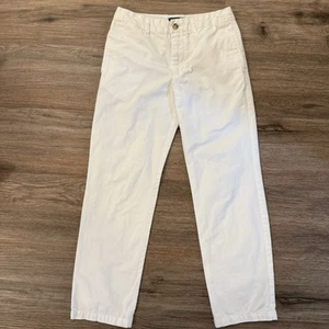 Polo Ralph Lauren Boys White Chino Pants Size 12 Straight Leg Preppy Old Money - Picture 1 of 10