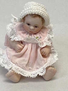 MUÑECA BEBÉ BISQUE 3.5" MINIATURA MAREE MASSEY ARTISTA - Imagen 1 de 5