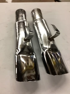 Original 68 69 70 Dodge B Body Exhaust Tips PAIR Charger Coronet Satellite - Picture 1 of 12
