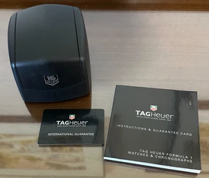 Caja de reloj original Tag Heuer caja de reloj con manual y tarjeta de garantía - Imagen 1 de 8